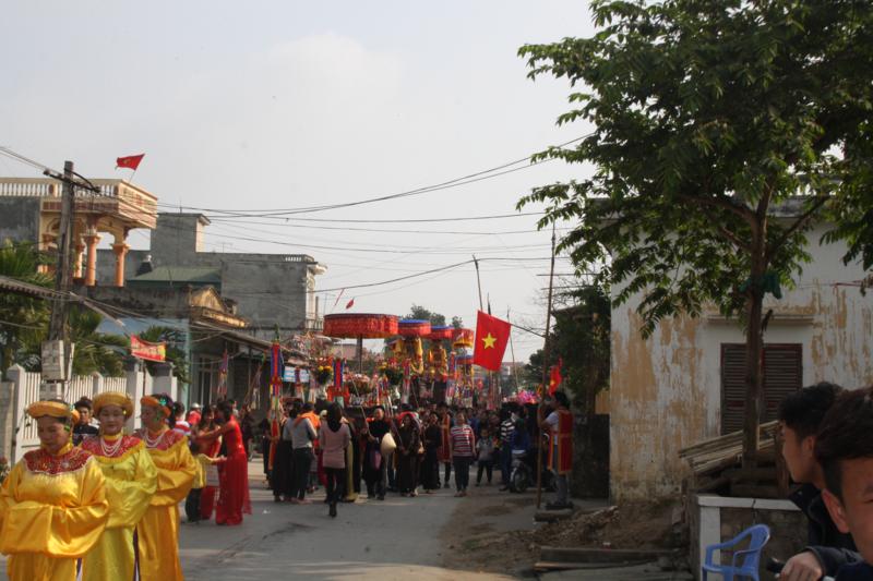Đêm văn nghệ chào mừng lễ hội truyền thống Chùa Khai Nguyên, xã Sơn Đông, Sơn Tây, Hà Nội