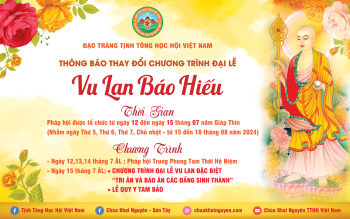 THÔNG BÁO THAY ĐỔI CHƯƠNG TRÌNH ĐẠI LỄ VU LAN BÁO HIẾU NĂM 2024 - CHÙA KHAI NGUYÊN